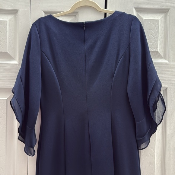 🔵DKNY Blue Sheath Dress with Bell Sleeves🔵 - Picture 4 of 5